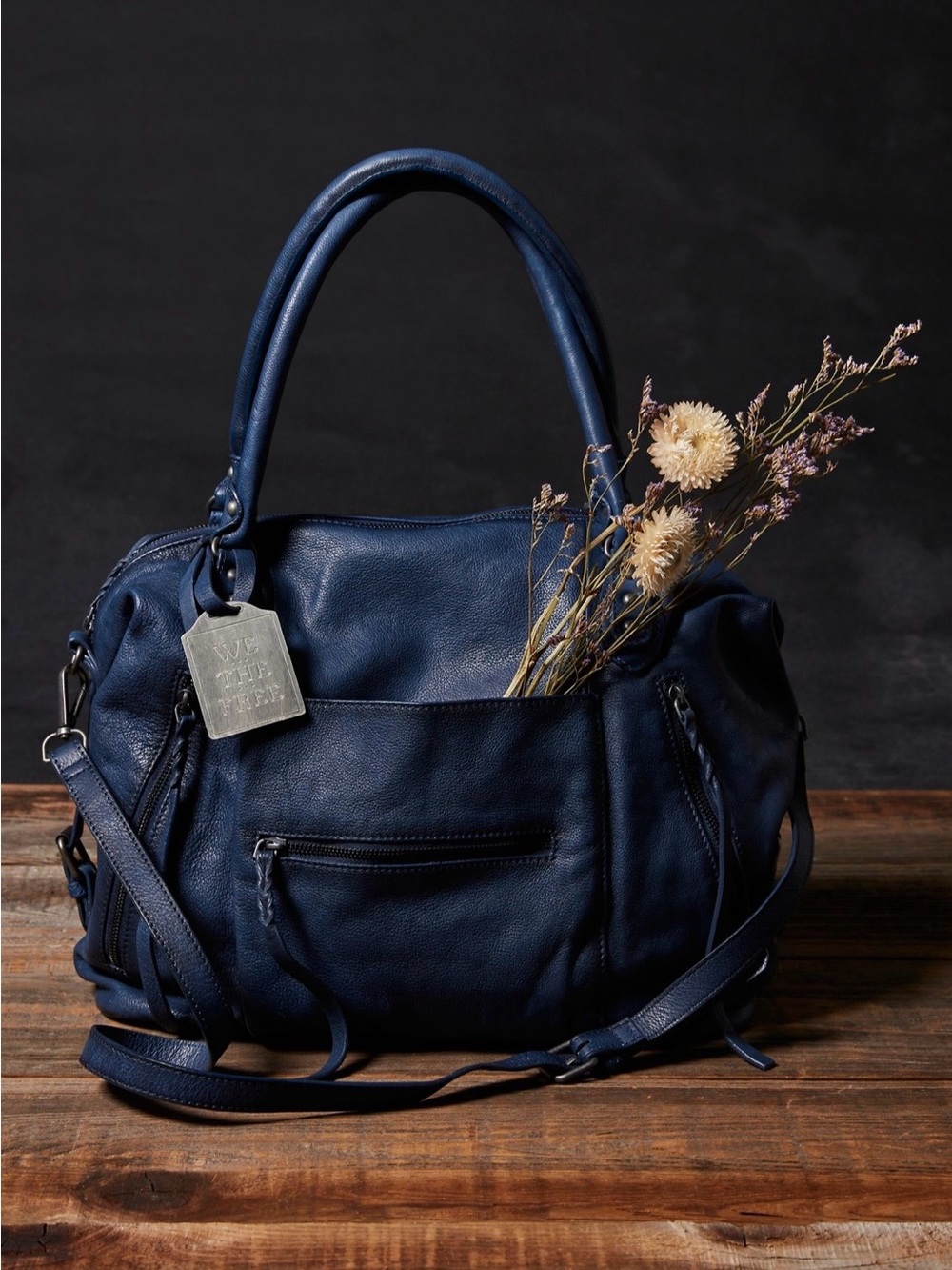 Free People We the Free Emerson tote in Dark Rinse